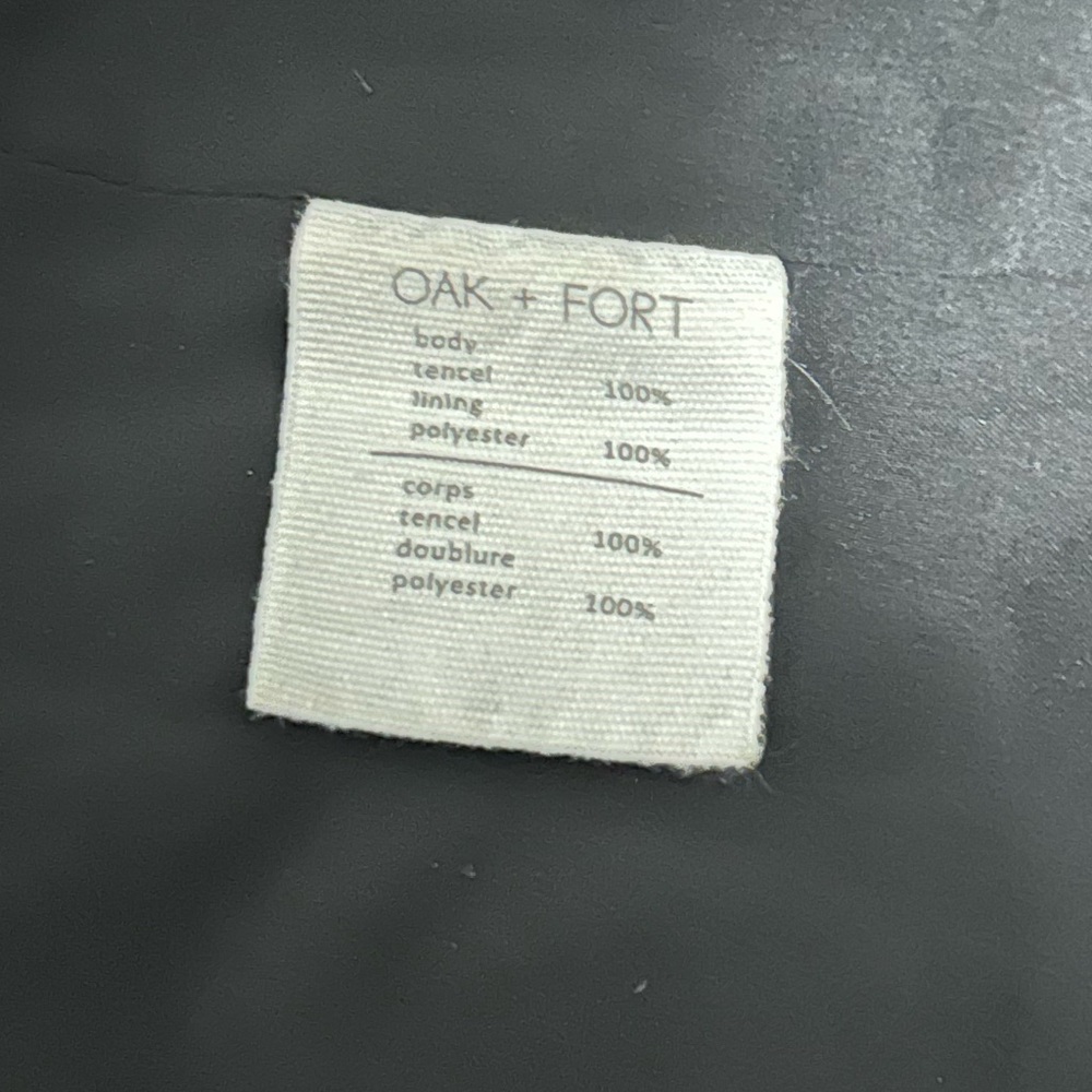 OAK + FORT Black Puffer Jacket Oversized Quilted Design - Picture 8 of 9